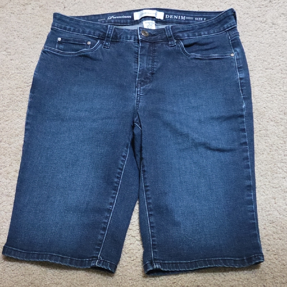 Women's Blue Jean Bermuda Shorts